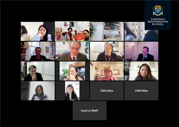 图2成都威斯敏斯特学校（筹）教学团队和英国威斯敏斯特公学专家团队讨论“CWS语言政策”。.jpg