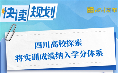 四川高校探索将实训成绩纳入学分体系