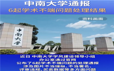 中南大学多人被取消国自然申请资格